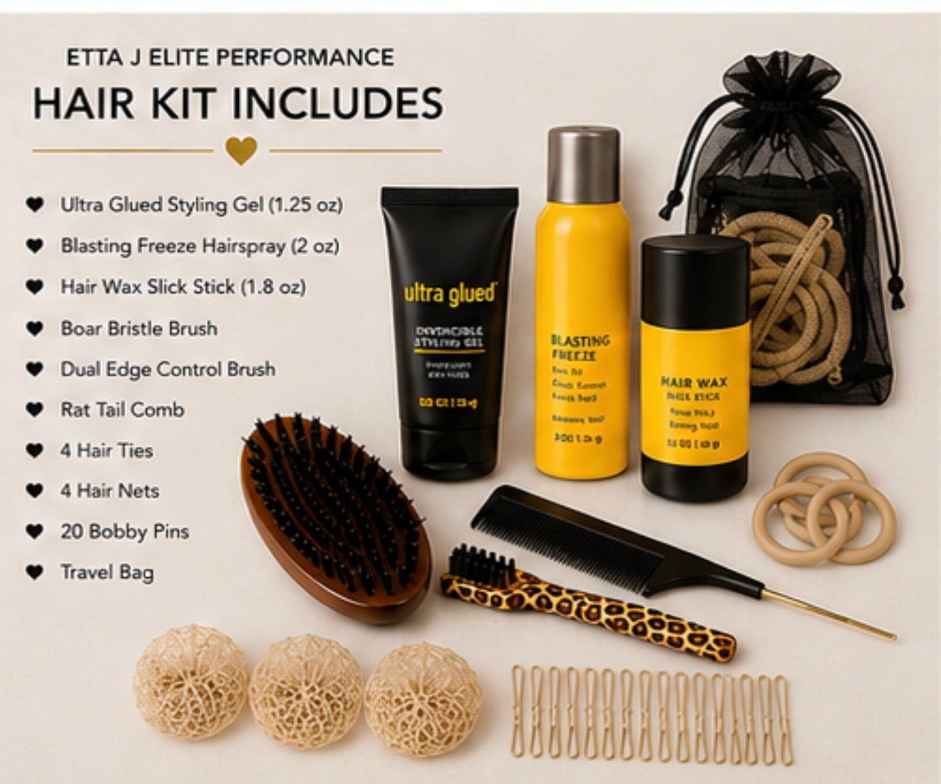 Elite Performance Hair Kit - Brown