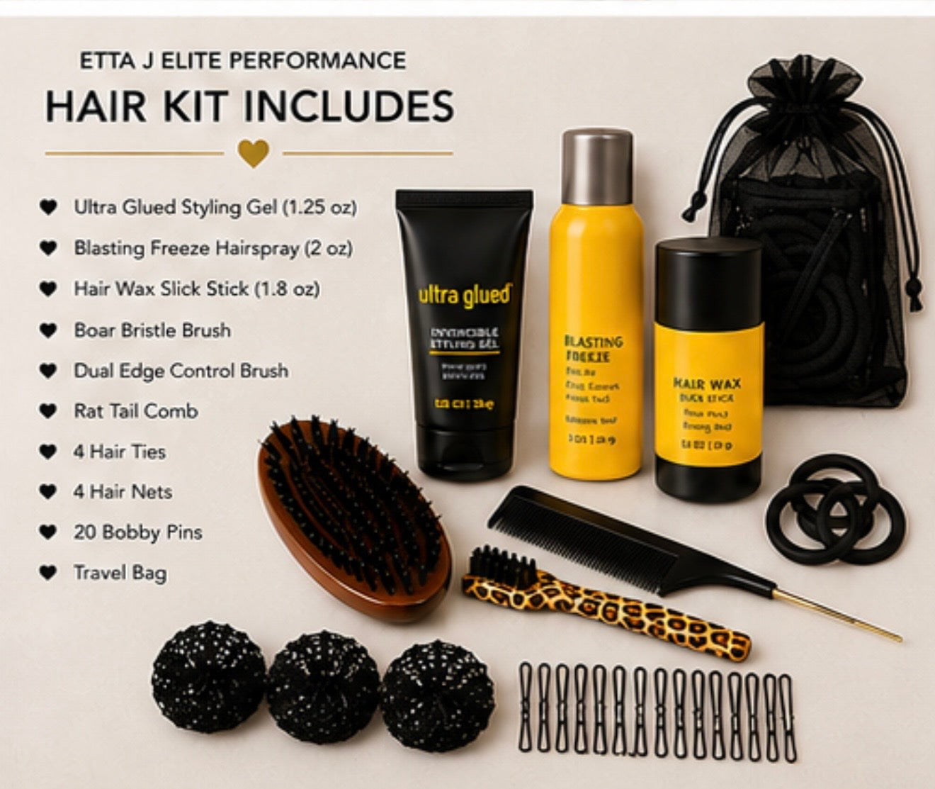 Elite Performance Hair Kit - Black